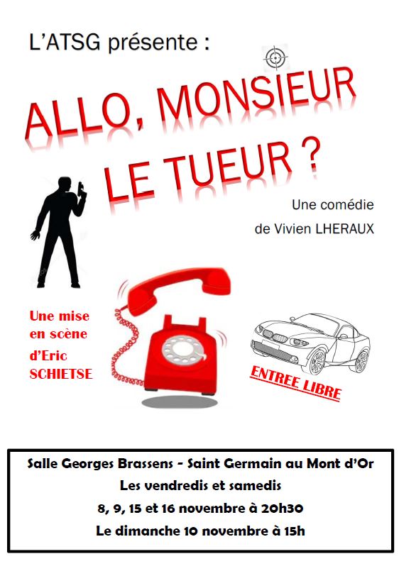 Théâtre : Allo, Monsieur le tueur ? @ Salle Georges Brassens