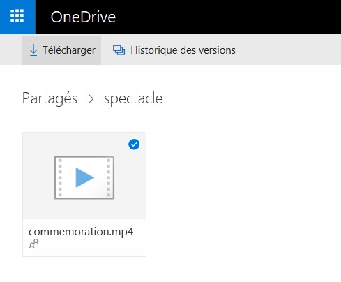 téléchargement OneDrive